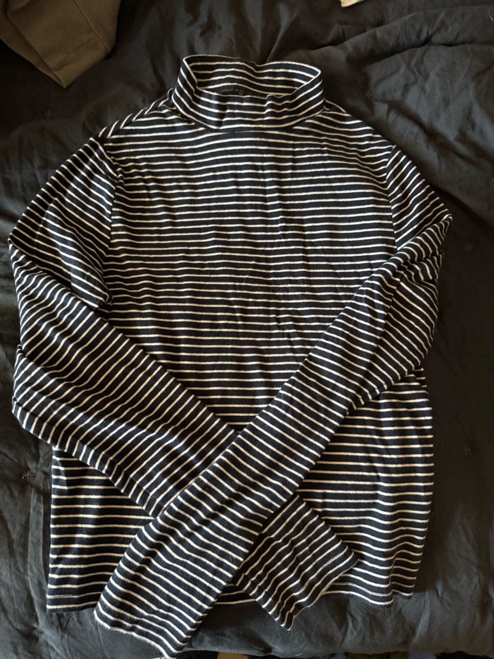 Levi’s Striped Mock Neck Long Sleeve